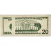 UNITED STATES OF AMERICA 1996 . TWENTY 20 DOLLARS BANKNOTE . ERROR . MISSING INK BOTH SIDES